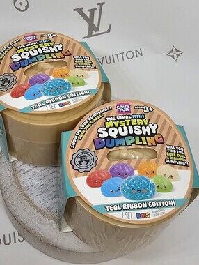 Mystery Squishy Dumpling Teal Ribbon Edition - Multicolor